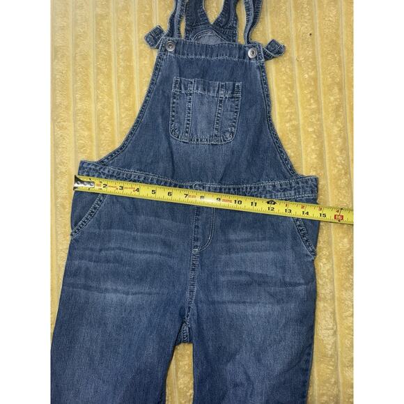 Girls The Children’s Place Overall Shorts Shortfalls Denim Blue 10 - Picture 6 of 7